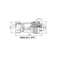 七星科学研究所 NRWプラグ 防水型(シェルΦ20・12極) NRW2012PF6 1個 63-3097-95（直送品）