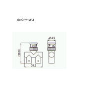 トーコネ BNC型コネクター(ADAPTERS) BNC-Y-JPJ 1個 63-3119-81（直送品）