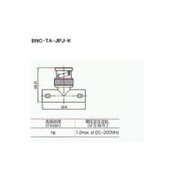 トーコネ BNC型コネクター(ADAPTERS) BNC-TA-JPJ-K 1個 63-3119-80（直送品）