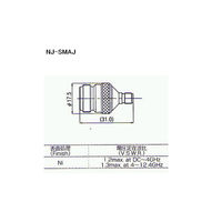 トーコネ 変換コネクター(ADAPTERS) NJ-SMAJ 1個 63-3119-83（直送品）