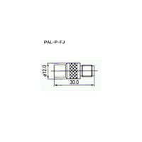 トーコネ 変換コネクター(ADAPTERS) PAL-P-FJ 1個 63-3119-89（直送品）