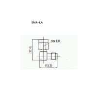 トーコネ SMAコネクター(ADAPTERS) SMA-LA(Pa) 1個 63-3119-94（直送品）