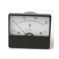 富士計測器 パネルメーター アナログ電圧計 DC150V FA38BDC150V 1個 63-3177-83（直送品）