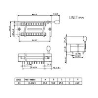 LINKMAN ユニバーサルソケット 24ピン ELK324 1個 63-3101-73（直送品）
