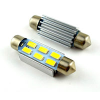 ルームランプLED (42mm・白・キャンセラー内蔵) 12V/160mA 白 HC-FESTOON-6-5730SMD-C-42MM 1個（直送品）