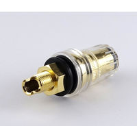 LINKMAN スピーカーターミナル 黒 9.5Φ穴 パネル用 BI-3810G/B 1個 63-3048-72（直送品）