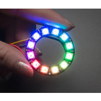 Adafruit Industries NeoPixel Ring 12連フルカラーシリアルLED 1643 1個 63-3077-58（直送品）