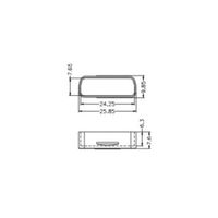 テクノベインズ コネクター保護キャップ DVIコネクター用 半透明薄水色 DVICAPK-BL0-6 1袋 63-3045-19（直送品）