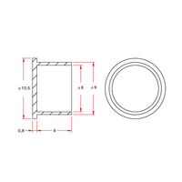 テクノベインズ コネクター保護キャップ SーVideo(S端子)用 低背タイプ 黒 SVSCK-B0-6 1袋 63-3045-22（直送品）