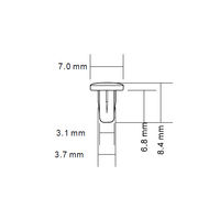 テクノベインズ コネクター保護キャップ 3.5Φイヤホンジャック用 黒 MJ35CAPK-B0-6 1袋 63-3045-23（直送品）