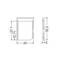テクノベインズ コネクター保護キャップ SD/SDHC/SDXCタイプメモリカードスロットカバー用 黒 SDMCAPK-B0-6 1袋（直送品）