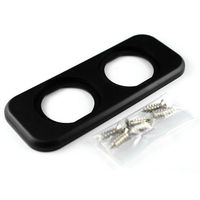 LINKMAN 29Φメーター用2連パネル(黒色) A13-216-DUAL-BLACK 1個 63-3113-47（直送品）