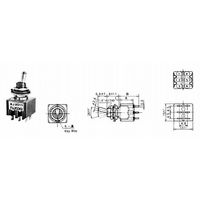 ニデックコンポーネンツ ショートトグルスイッチ 8J2012-Z 1個 63-3136-93（直送品）