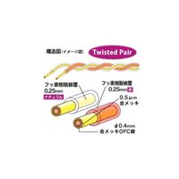 アムトランス 金メッキOFC線 0.4mmΦ× 2m TwistedPair GW-T-0.4OFTP-2 1パック 63-3120-38（直送品）