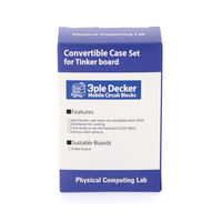 Tinker Board用3ple Deckerケース(Black) TSI-3D-TB-CASE-BLACK 1個（直送品）