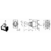 ニデックコンポーネンツ 小形トグルスイッチ ET110A12-Z 1個 63-3137-21（直送品）