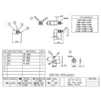 LINKMAN RCAジャック 黒 パネル用・金メッキ・非絶縁型 WTN20F6213GB 1個 63-3100-83（直送品）