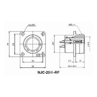 七星科学研究所 NJCレセプタクル(シェルΦ20・10極) NJC2010RF 1個 63-3096-34（直送品）