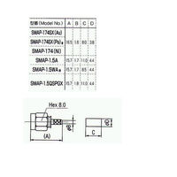トーコネ SMAコネクター(PLUGS(Crimp Type)) SMAP-1.5QSPGX 1個 63-3119-95（直送品）