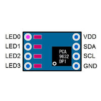 スイッチサイエンス PCA9632DP1 I2C 4ch LEDドライバ基板 SSCI-023788 1個 63-3117-62（直送品）
