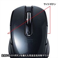 ワイヤレスマウス　無線　5ボタン　中型サイズ　ブルーLED　MA-WBL170BK　サンワサプライ　1個（直送品）