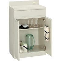 【組立設置込】コクヨ ビジネスキッチン 木製食器収納ユニット 幅600×奥行450×高さ970mm ライトナチュラル BK-W130PP3 1台（直送品）