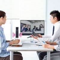 サンワサプライ 会議用 カメラ内蔵 USBスピーカーフォン CMS-V47BK 1台（直送品）