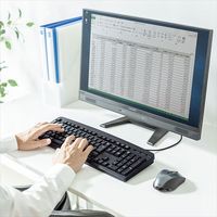 サンワサプライ 日本語109キーボード メンブレン式 ブラック 有線 PS/2接続 SKB-109LBKN2（直送品）