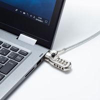 サンワサプライ nanoスロット対応セキュリティワイヤー・ダイヤル錠 Nano Saver対応 SLE-40S 1個（直送品）