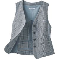 カーシーカシマ ベスト ブルーチェック 11号 ESV771-66_11 1着