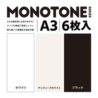 エレコム 撮影用背景シート/MONOTONE/A3/6枚入 DGA-BPA301 1セット(6枚入)