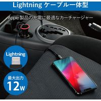 エレコム シガーチャージャー/150cm/2.4A/インジケーター付/ブラック MPA-CCL01BK 1個