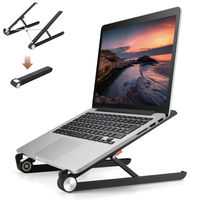 ノートPCスタンド　折りたたみタイプ　コンパクト　PCA-LTSC2BK　ブラック　1個　エレコム（直送品）