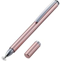 タッチペン スタイラスペン ディスクタイプ スタンダード クリップ付 ピンク P-TPD02PN エレコム 1個