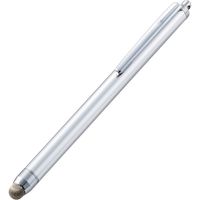 タッチペン スタイラスペン 導電繊維 スタンダードタイプ シルバー P-TPS03SV エレコム 1個（直送品）