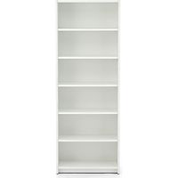 【車上渡し】アール・エフ・ヤマカワ ウッドカルテシェルフ 紙貼 6段 A4ヨコ 幅630×奥行360×高さ1724mm ホワイト 1台（直送品）