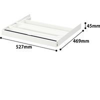 オカムラ VILLAGE VD-Aデスク 専用 中央引出し ホワイト 8VA3DR ZA75 1台（取寄品）