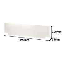 オカムラ VILLAGE VD-Aデスク 専用 デスクトップパネル 幅1200×高さ326mm ホワイト 8VAS2P ZA75 1台（取寄品）