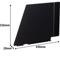 オカムラ VILLAGE VD-Aデスク 専用 サイドパネル 左用 幅430×高さ326mm ブラック 8VASLP Z25 1台（取寄品）