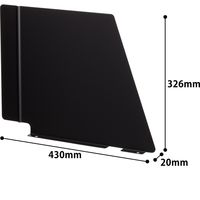 オカムラ VILLAGE VD-Aデスク 専用 サイドパネル 右用 幅430×高さ326mm ブラック 8VASMP Z25 1台（取寄品）