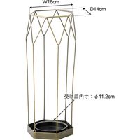 東谷 傘立て 幅195×奥行195×高さ450mm ブラック AKB-436BK 1台