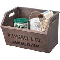 東谷 スタッキングボックス 幅380×奥行285×高さ280mm ブラウン LFS-176BR 1個（直送品）