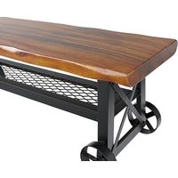 東谷 ルオータ ベンチ 幅1180mm ブラウン JW-637 1脚（直送品）