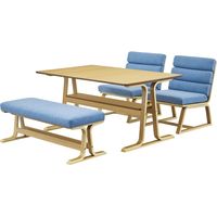 東谷 ダイニングテーブル 幅1300×奥行800×高さ630mm ナチュラル VET-333TNA 1台（直送品）