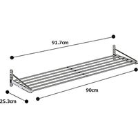田窪工業所 キッチン収納棚 水切りパイプ棚 90cm PA5-90 1台