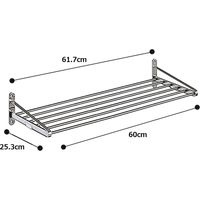 田窪工業所 キッチン収納棚 水切りパイプ棚 60cm PA5-60 1台
