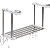 田窪工業所 キッチン収納棚 伸縮吊戸下はさみ棚 1段 55~95cm お買得セット HM1-90LK 1セット(5点入)