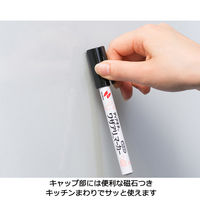 ニチバン ディアキッチン ワザアリマーカー マグネット付 黒 油性ペン DK-MK6 1本