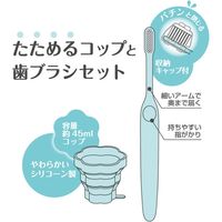マーナ たためるコップと歯ブラシセット フラワー・LP B015LP 1セット(6個)（直送品）