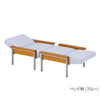 アズワン 病院付添い者用ソファー ブルー 0-7237-22 1台（直送品）